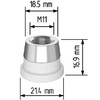 Керамический держатель сопла D21,4 (M11) для Raytools  арт.120515092A - st-e.info - Вологда