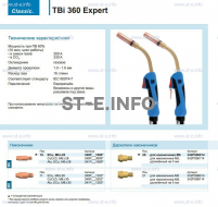 Горелка для полуавтоматической сварки TBi 360 Expert, длина 5 m. - st-e.info - Вологда