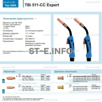 Горелка для полуавтоматической сваркиTBi 511-CC Expert, длина 5 m. - st-e.info - Вологда