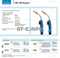 Горелка для полуавтоматической сварки TBi  7W Expert, длина 5 m. - st-e.info - Вологда